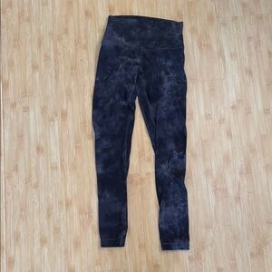 lululemon athletica Black Tie-Dye Leggings